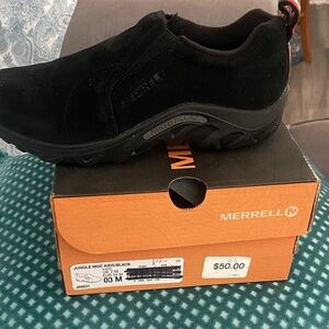 Merrell Kids' Black Jungle Moc Shoes